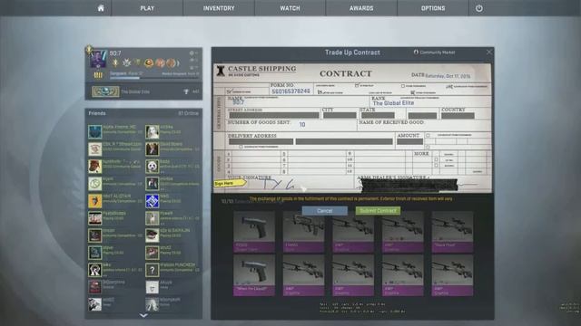 CSGO FN fire serpent tradeup смотреть онлайн