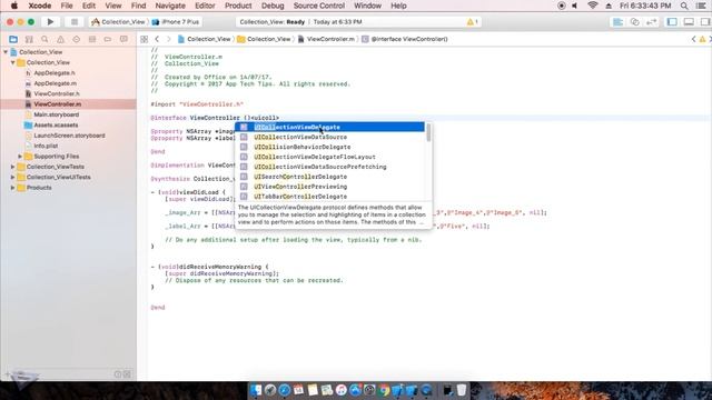Collection View for iOS - Objective C смотреть онлайн