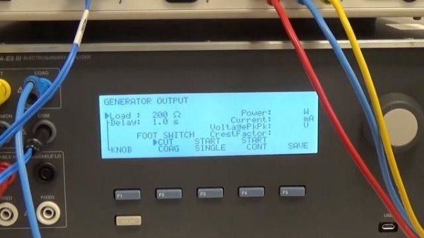 BMET Basics: How to test an Electrosurgical Generator (ESU) - Generator Output Test with QA-ES III