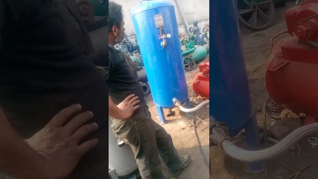 high pressure puma 30/120 air compressor working test original condition and original paint смотреть онлайн