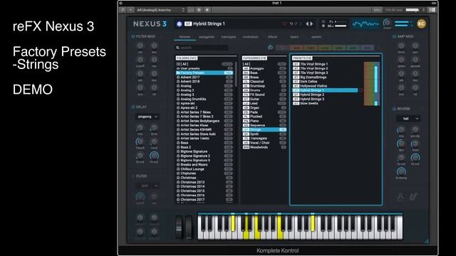 reFX Nexus 3 - Factory Presets[Strings] DEMO смотреть онлайн