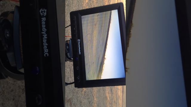 First FPV. Through the tripod mounted monitor from camera on the Assassin RC flying wing. смотреть онлайн