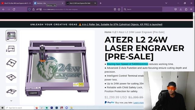 NEW! 48w Diode Laser Engraver (iKier/Atomstack) смотреть онлайн