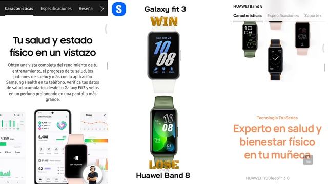 Es mejor la Galaxy Fit 3 que la Huawei Band 8 Si ! y porqué ? reseña by @cliconlineStudios смотреть онлайн