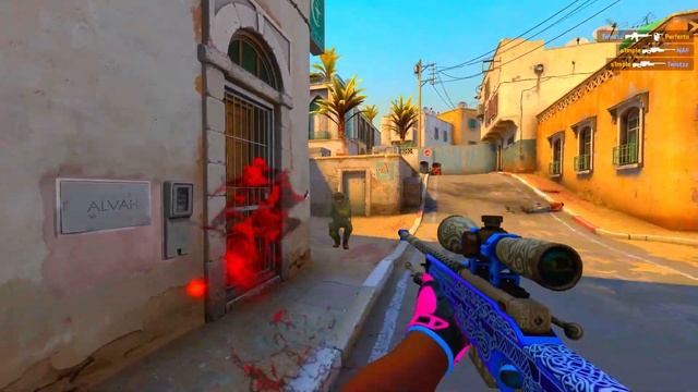 Симпл Божит с AWP против Team Liquid, S1mple AWP Quad Kill(-_-)