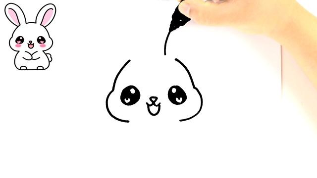 COMO DESENHAR UM COELHINHO KAWAII FÁCIL 🐇| TUTORIAL SIMPLES PASSO A PASSO смотреть онлайн