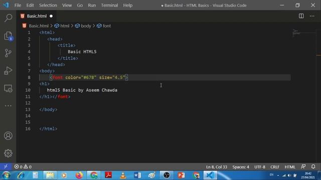 Learn Basic of Html5 Full (Web Dev) || Part 1 смотреть онлайн