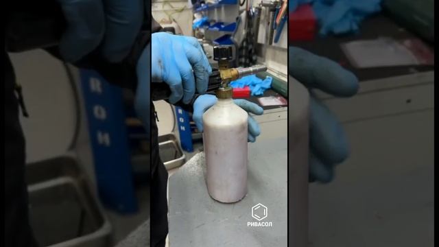 Применение средства Ривасол Мотор при очистке топливного насоса высокого давления от загрязнений. смотреть онлайн