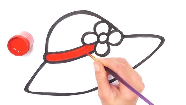 Как нарисовать шляпу. Рисуем вместе с детьми. Пытаемся повторить уроки по видео смотреть онлайн