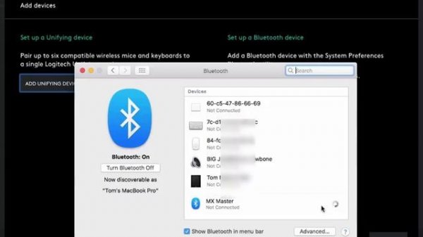 Logitech MX Master Mouse Bluetooth Connection Problems On Mac