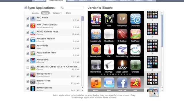 How to Organize iPhone Apps in iTunes 9 Part 1 смотреть онлайн