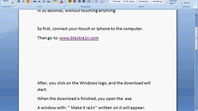 Jailbreak any Itouch & Iphone in 30 sec [Blackra1n] смотреть онлайн