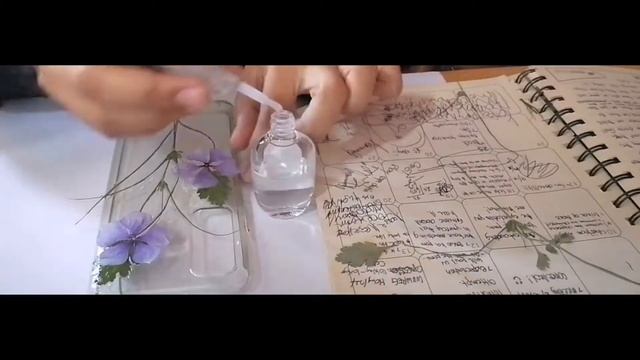 DIY pressed flowers phone case without resin смотреть онлайн