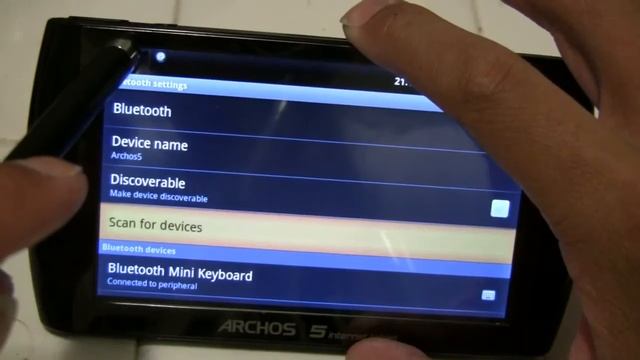 Archos 5 internet tablet - android Bluetooth Apple Wireless Keyboard how to смотреть онлайн