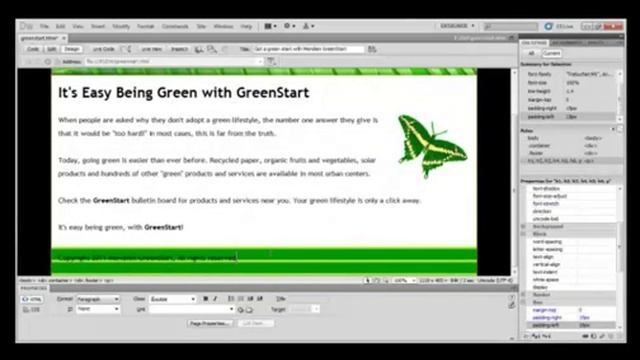 Dreamweaver Tutorial : Working with Colors and Fonts in Adobe Dreamweaver CS5 смотреть онлайн