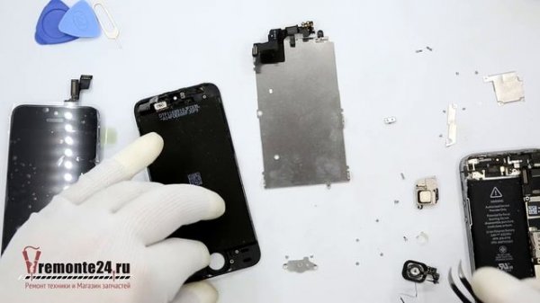 How to replace 🔧 Touch screen & LCD display 🍎 Apple iPhone 5s A1533, A1453, A1457, A1530, Removal