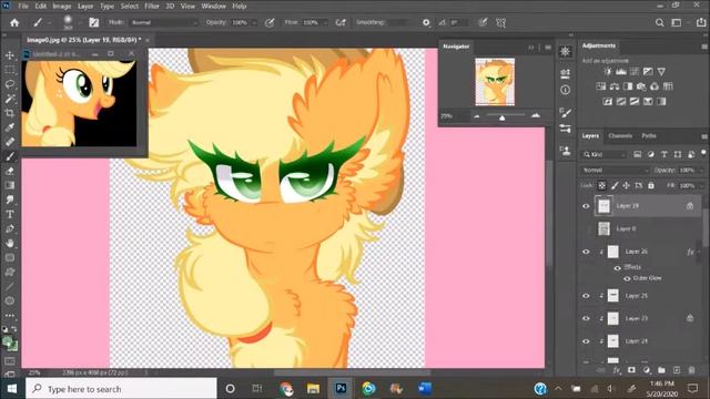 MLP Speedpaint ~ Applejack Portrait