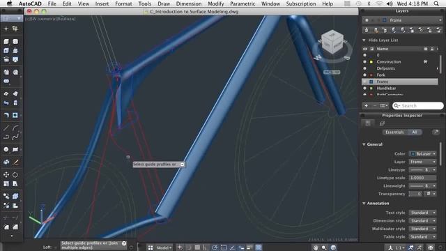 AutoCAD for Mac: Intro to Surface Modeling смотреть онлайн