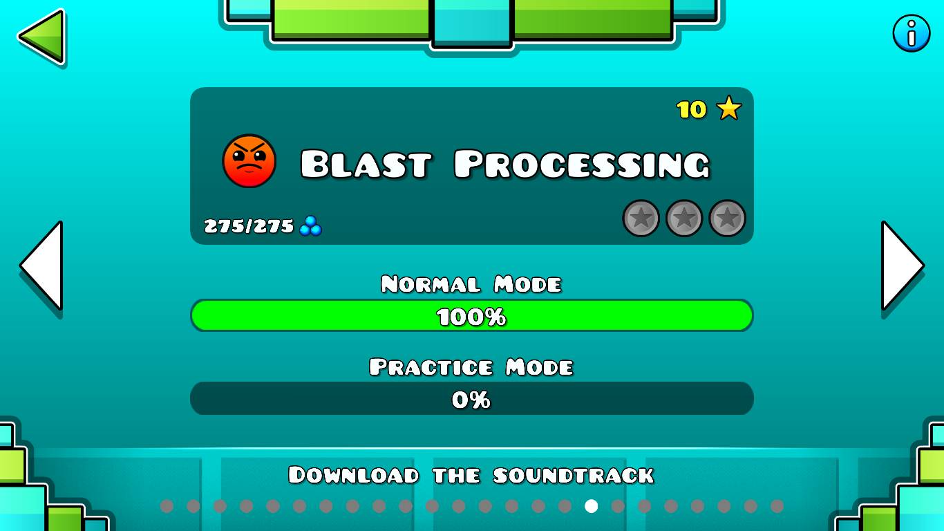 Geometry Dash- БЛАСТ ПРОЦЕСИНГ 100% 1 ПОПЫТКА смотреть онлайн