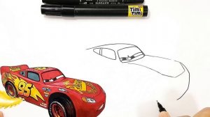Compilation - Jackson Storm vs Lightning McQueen CARS 3 2.0 Drawing and Coloring Pages | Tim Tim TV