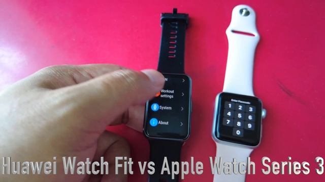 Huawei Watch Fit Vs Apple Watch Series 3