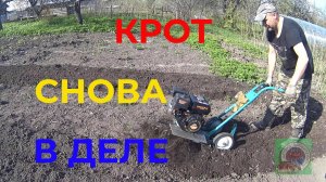 Заменили Старый Двухтактный Двигатель у Мотокультиватора Крот, Четырехтактным Двигателем из Китая.