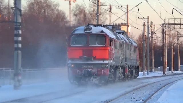 "Кругляшная Машка!" Тепловоз 2М62-0409, станция Люберцы 1 смотреть онлайн