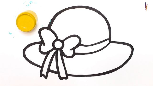 Как нарисовать шляпку. Рисуем и раскрашиваем вместе с детьми. Простые раскраски своими руками смотреть онлайн