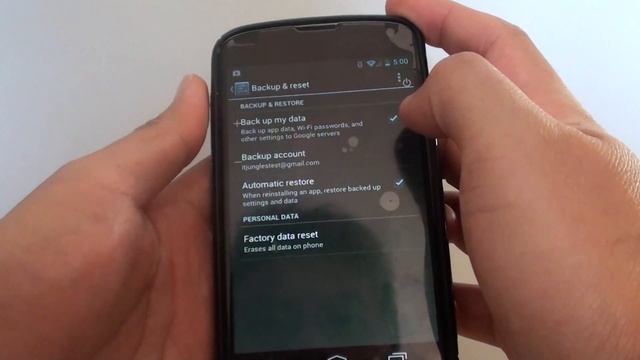 Google Nexus 4: How to Enable/Disable Auto Backup смотреть онлайн
