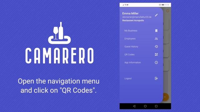 Create tables and print QR Codes (Camarero Pro app) смотреть онлайн