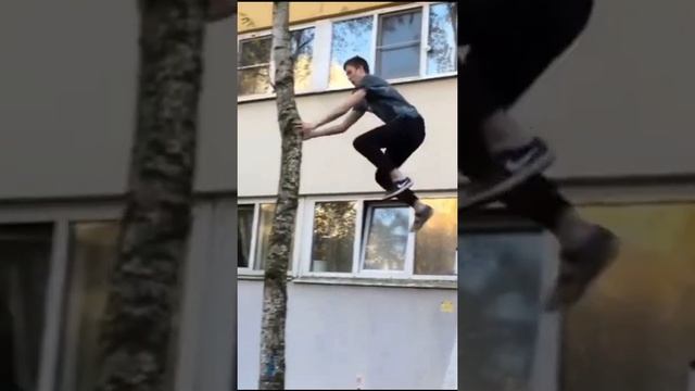 ЛУЧШИЕ САЛЬТО И ТРЮКИ от Dima hom / Паркур и фриран #shorts смотреть онлайн