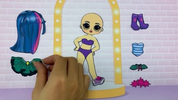 MLP Twilight Sparkle, Rainbow Dash & Friends Couple Switch Up/ DIYs Paper