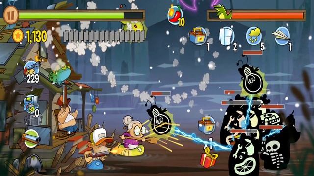 Swamp Attack - Gameplay Walkthrough Episode #9 - Extreme Shock (iOS, Android) смотреть онлайн