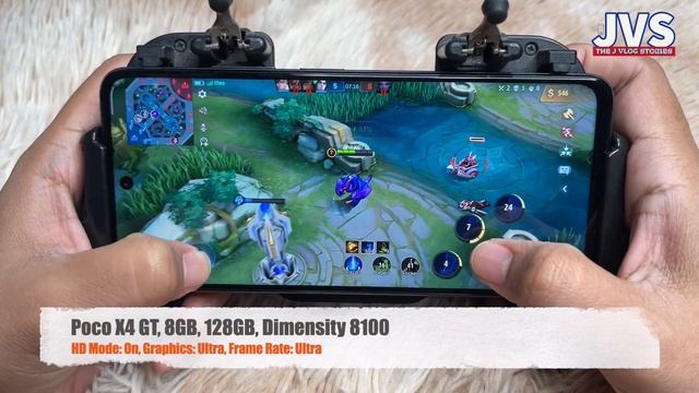 Poco X4 GT Mobile Legends Gameplay Using 5G Mobile Data смотреть онлайн