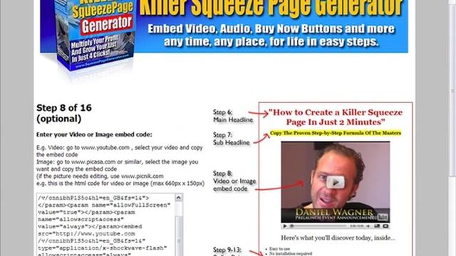 Killer Squeeze Page Generator смотреть онлайн