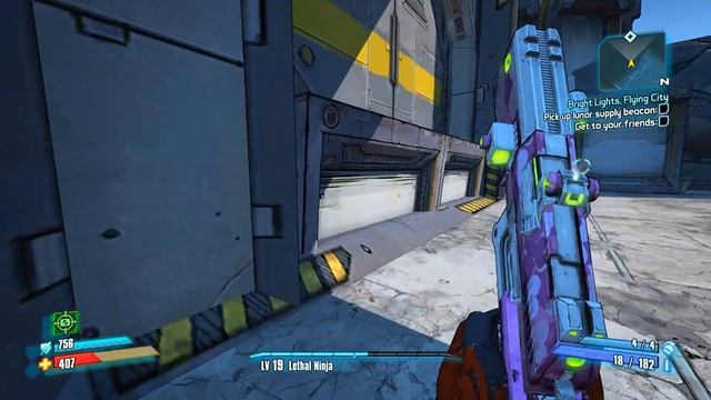 Borderlands 2 Walkthrough - Part 41 [Chapter 10] Bright Lights Flying City Let's Play Gameplay смотреть онлайн