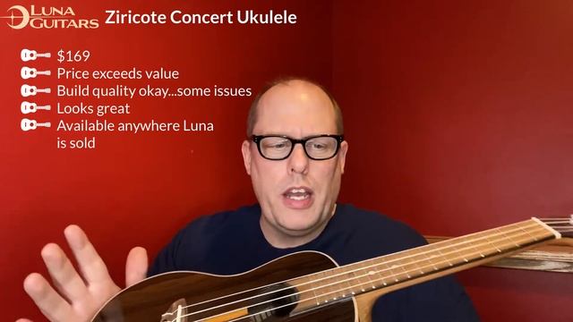 Ukulele Review: Luna Ziricote Concert Ukulele смотреть онлайн
