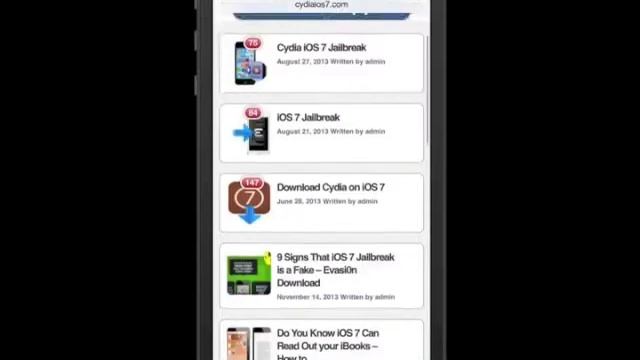 iOS 7 Jailbreak prank смотреть онлайн