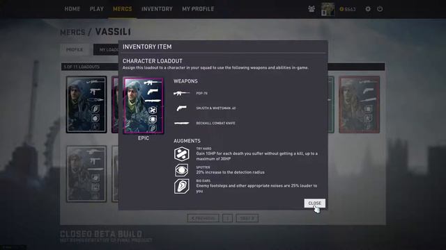 Dirty Bomb (CBT) - Raxinox - Menu & Profile смотреть онлайн