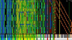[Black MIDI] KDMAPI Piano From Above (Bad Apple 5.1 Million)