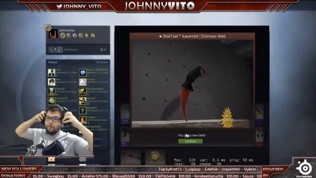 Парню выпал нож StatTrak Kerambit за 5000 долларов смотреть онлайн