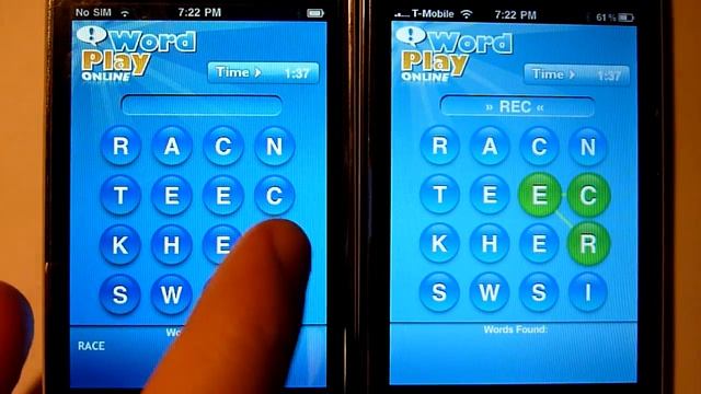 iPhone multiplayer test: Word Play ONLINE by Devare смотреть онлайн