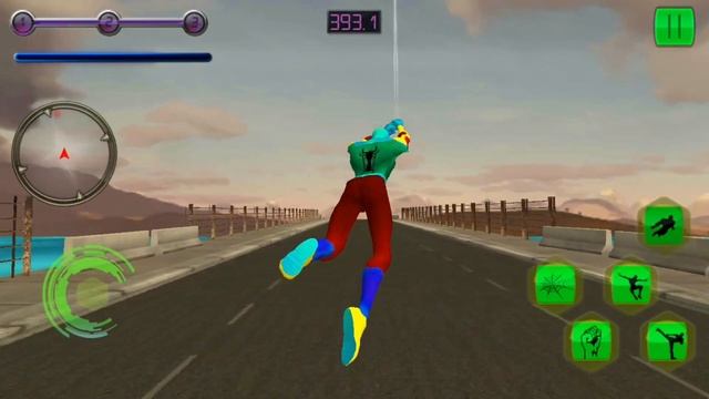 Flying Spider Web Hero Battle | Amazing Frog Rope Web Hero Flying Power Hero 2020 - Android GamePla смотреть онлайн