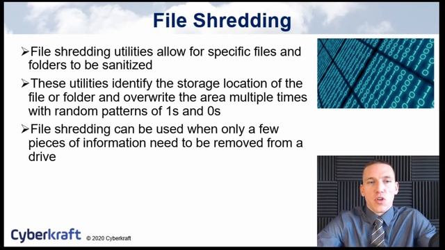 Data and Media Sanitization CCSP Domain 1.3-7 смотреть онлайн