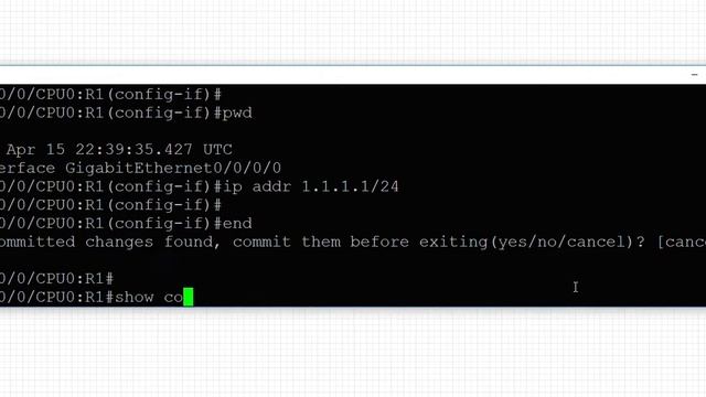 Introdução a CLI do IOS-XR смотреть онлайн