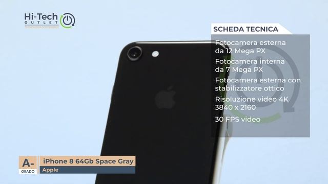 iPhone 8 64GB Space Gray Ricondizionato grado A- (Refurbished) |hi-techoutlet смотреть онлайн