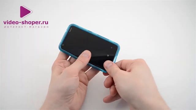 Бампер Cover CC1056 для Nokia 620 original голубой смотреть онлайн