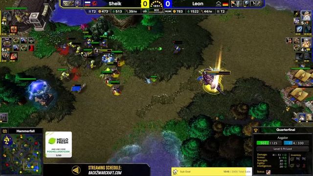 WC3 - [HU] Leon vs Sheik [UD] - Quarterfinal - B2W Monthly Cup March 2024 смотреть онлайн