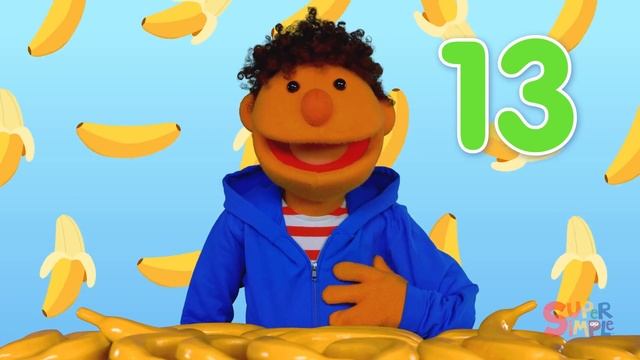 Counting Bananas Featuring The Super Simple Puppets | Kids Counting Song | Super Simple Songs