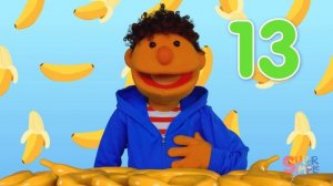 Counting Bananas featuring the Super Simple Puppets | Kids Counting Song | Super Simple Songs
